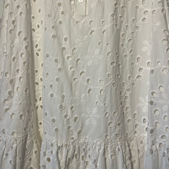 Eliza J White Eyelet Sleeveless Dress – Sz 14 EUC - Picture 5 of 13